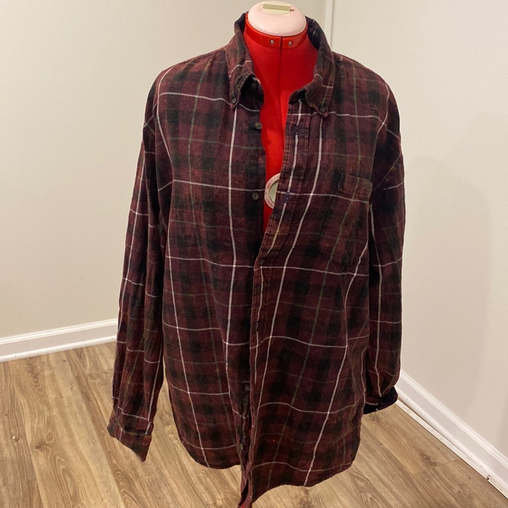 Worn Once UO renewal flannel shirt